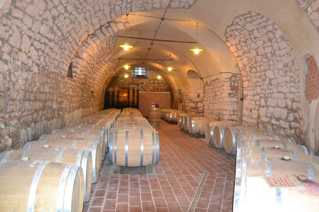 Amarone wine cellar